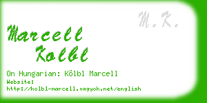 marcell kolbl business card